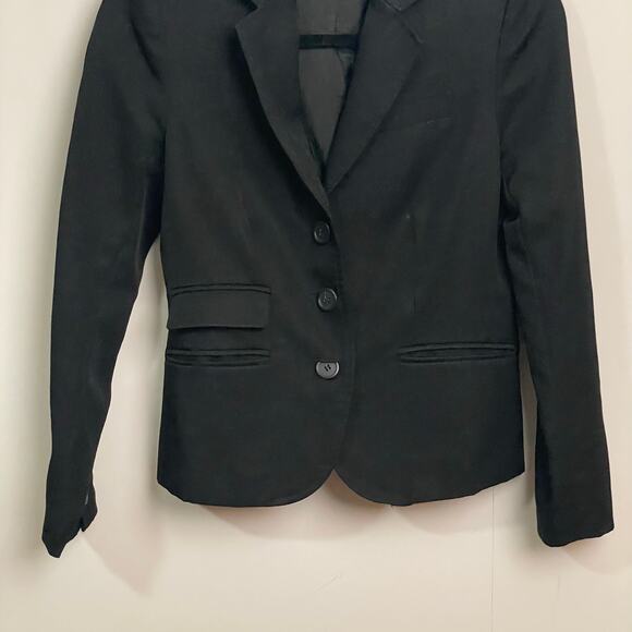 J.Crew 2P black blazer single breast button classic Corpcore workwear neutral - Picture 3 of 7